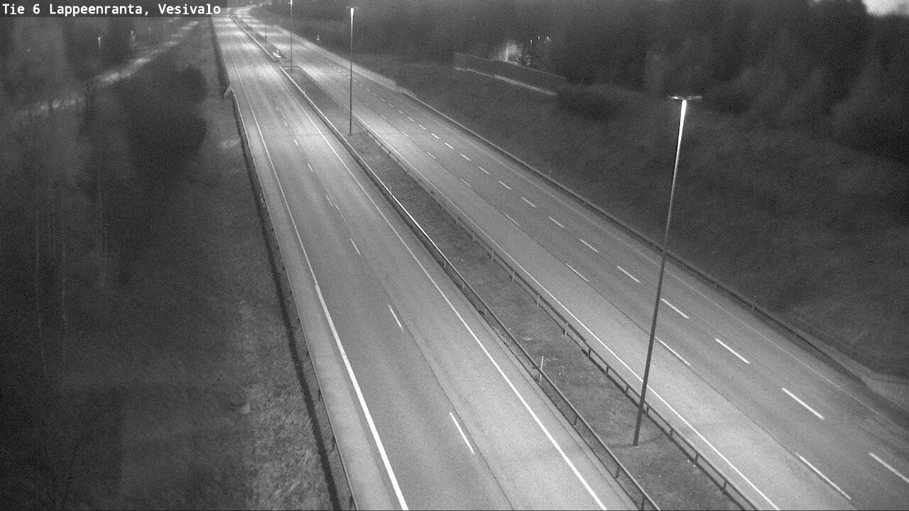 Weather Camera Image Road 6 Lappeenranta, Vesivalo, Lappeenranta, Etelä-Karjala