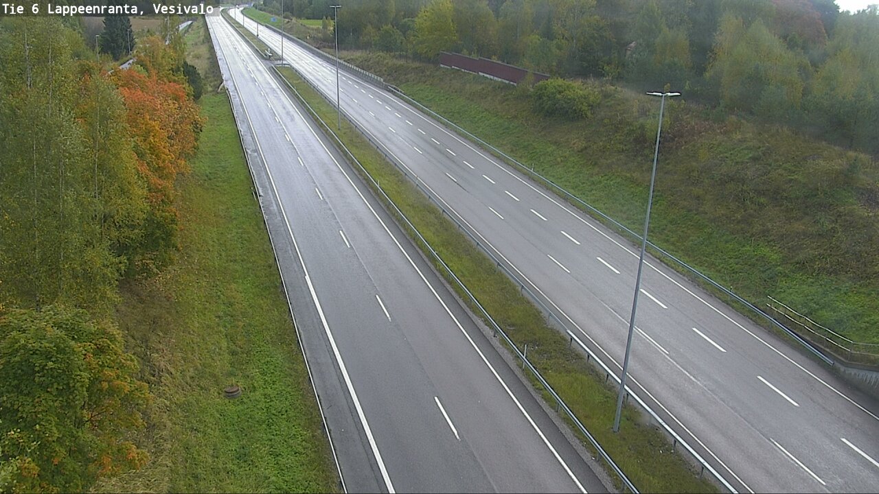 Weather Camera Image Road 6 Lappeenranta, Vesivalo, Lappeenranta, Etelä-Karjala