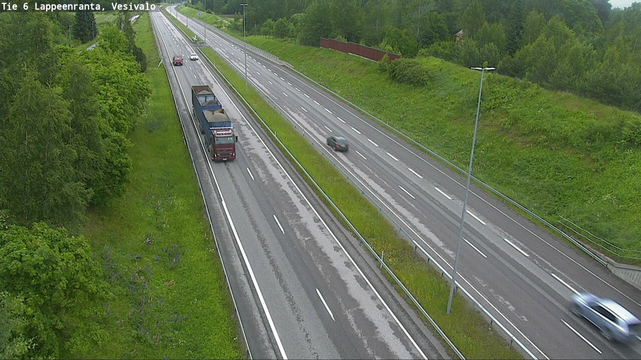 Weather Camera Image Väg 6 Villmanstrand, Vesivalo, Lappeenranta, Etelä-Karjala