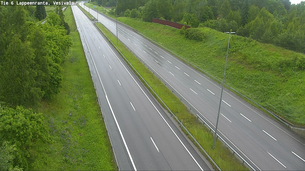 Weather Camera Image Väg 6 Villmanstrand, Vesivalo, Lappeenranta, Etelä-Karjala