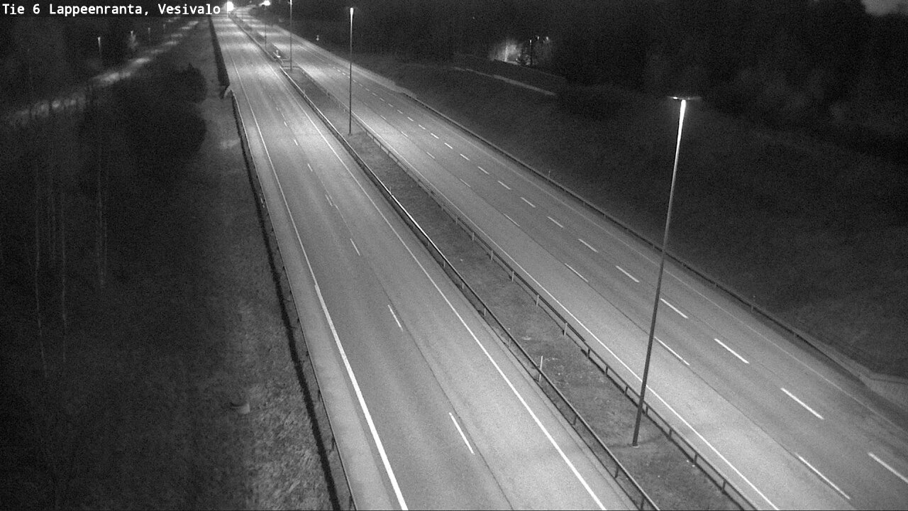 Weather Camera Image Road 6 Lappeenranta, Vesivalo, Lappeenranta, Etelä-Karjala