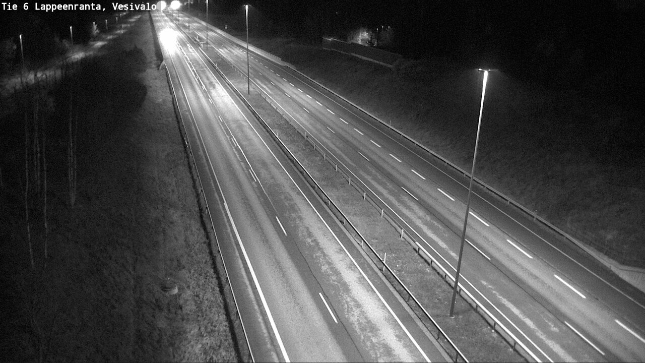 Weather Camera Image Road 6 Lappeenranta, Vesivalo, Lappeenranta, Etelä-Karjala