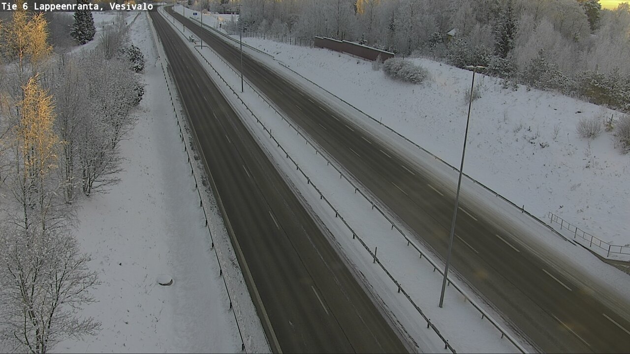 Weather Camera Image Väg 6 Villmanstrand, Vesivalo, Lappeenranta, Etelä-Karjala