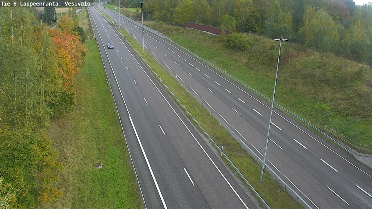Weather Camera Image Road 6 Lappeenranta, Vesivalo, Lappeenranta, Etelä-Karjala
