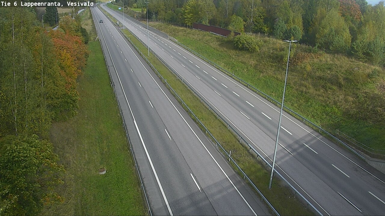 Weather Camera Image Road 6 Lappeenranta, Vesivalo, Lappeenranta, Etelä-Karjala