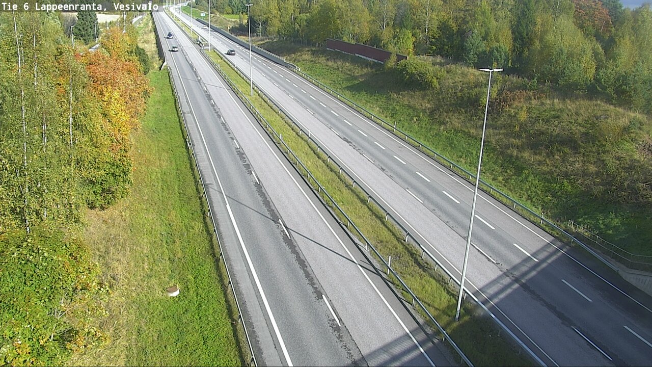 Weather Camera Image Road 6 Lappeenranta, Vesivalo, Lappeenranta, Etelä-Karjala
