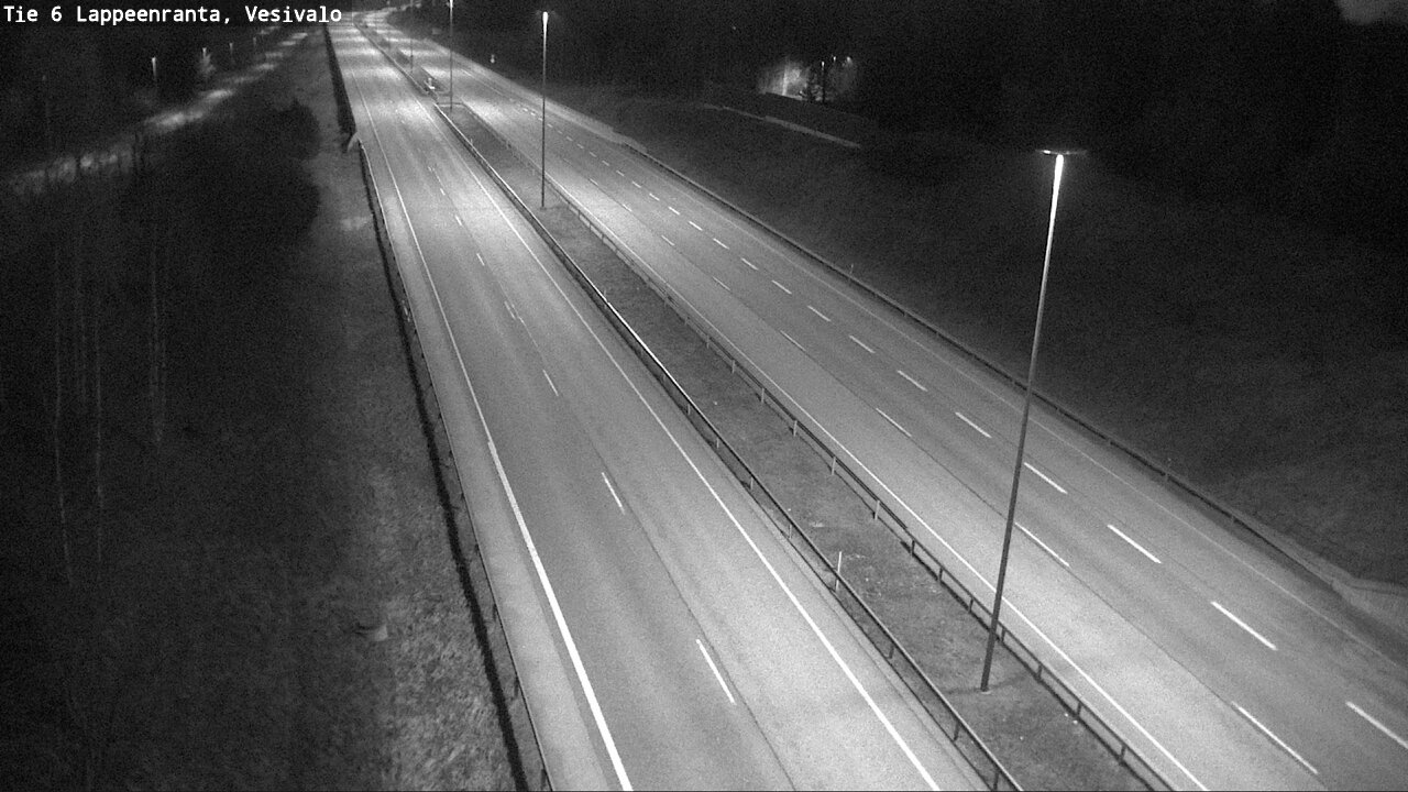 Weather Camera Image Road 6 Lappeenranta, Vesivalo, Lappeenranta, Etelä-Karjala