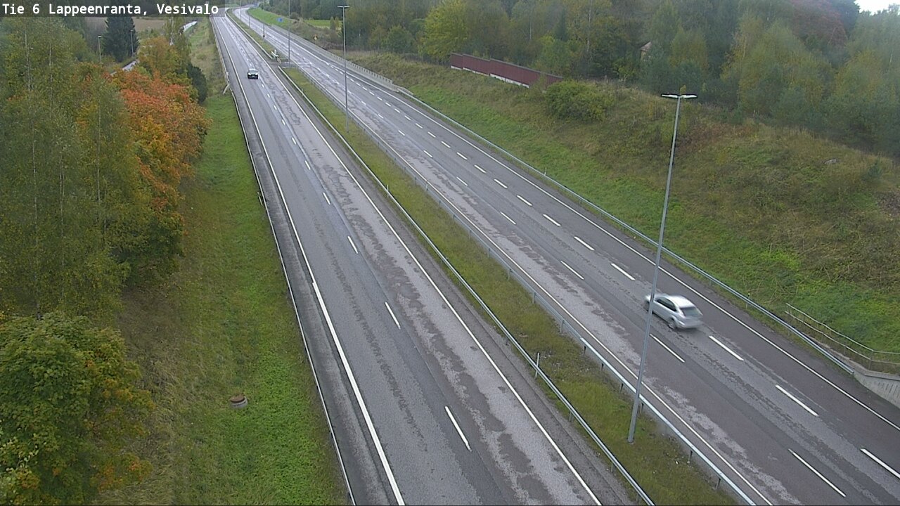 Weather Camera Image Road 6 Lappeenranta, Vesivalo, Lappeenranta, Etelä-Karjala