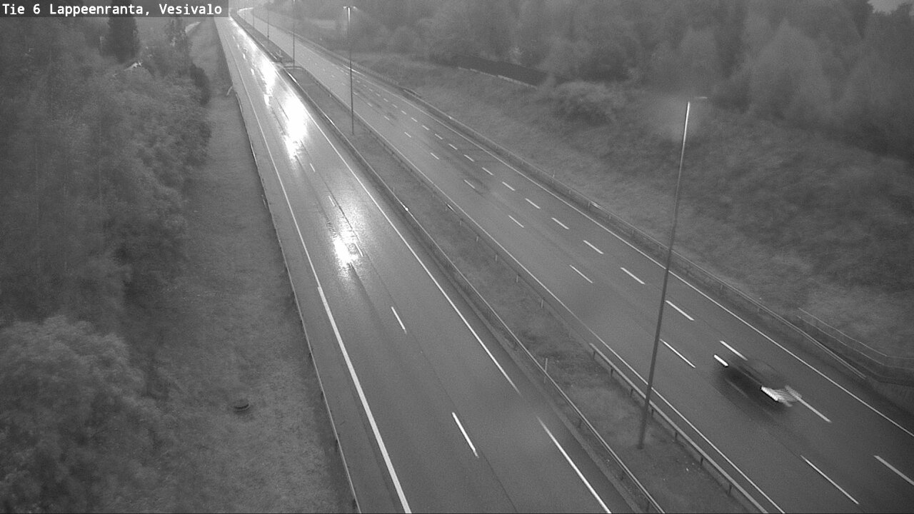 Weather Camera Image Road 6 Lappeenranta, Vesivalo, Lappeenranta, Etelä-Karjala