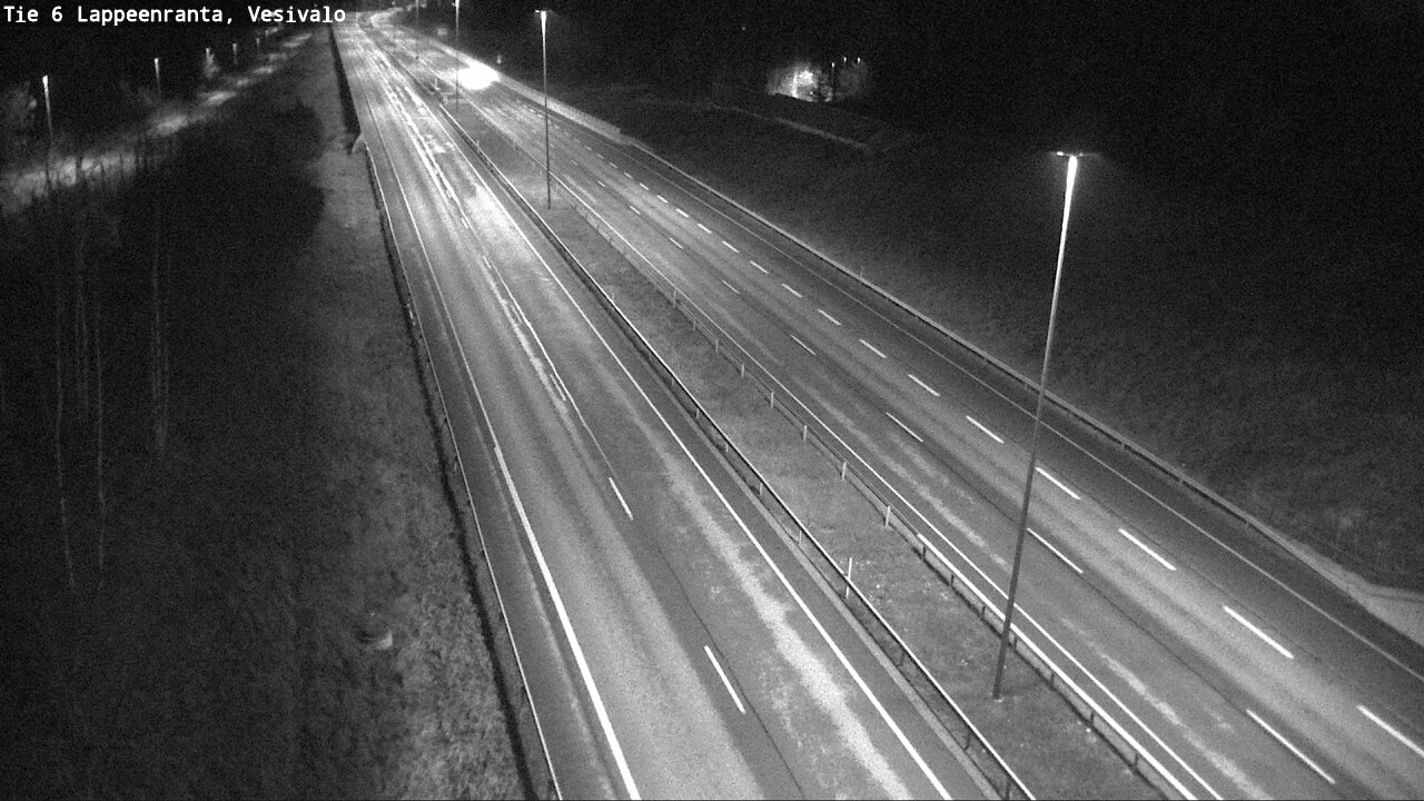 Weather Camera Image Road 6 Lappeenranta, Vesivalo, Lappeenranta, Etelä-Karjala