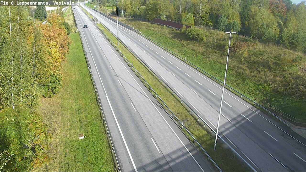 Weather Camera Image Road 6 Lappeenranta, Vesivalo, Lappeenranta, Etelä-Karjala