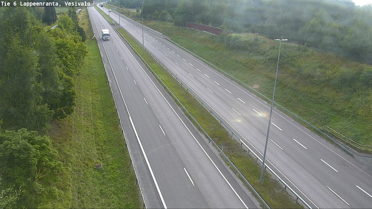 Weather Camera Image Road 6 Lappeenranta, Vesivalo, Lappeenranta, Etelä-Karjala