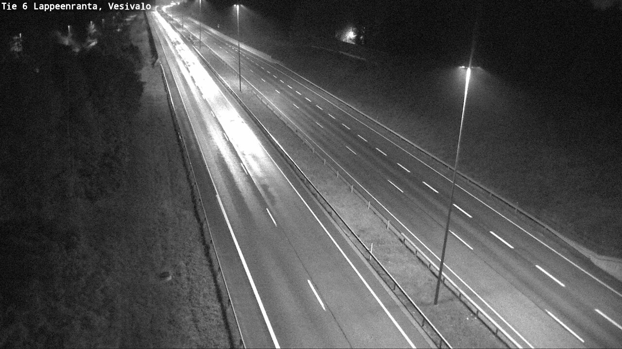 Weather Camera Image Road 6 Lappeenranta, Vesivalo, Lappeenranta, Etelä-Karjala