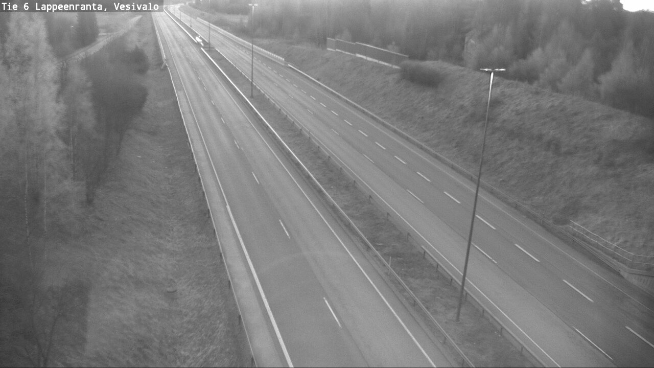 Weather Camera Image Road 6 Lappeenranta, Vesivalo, Lappeenranta, Etelä-Karjala