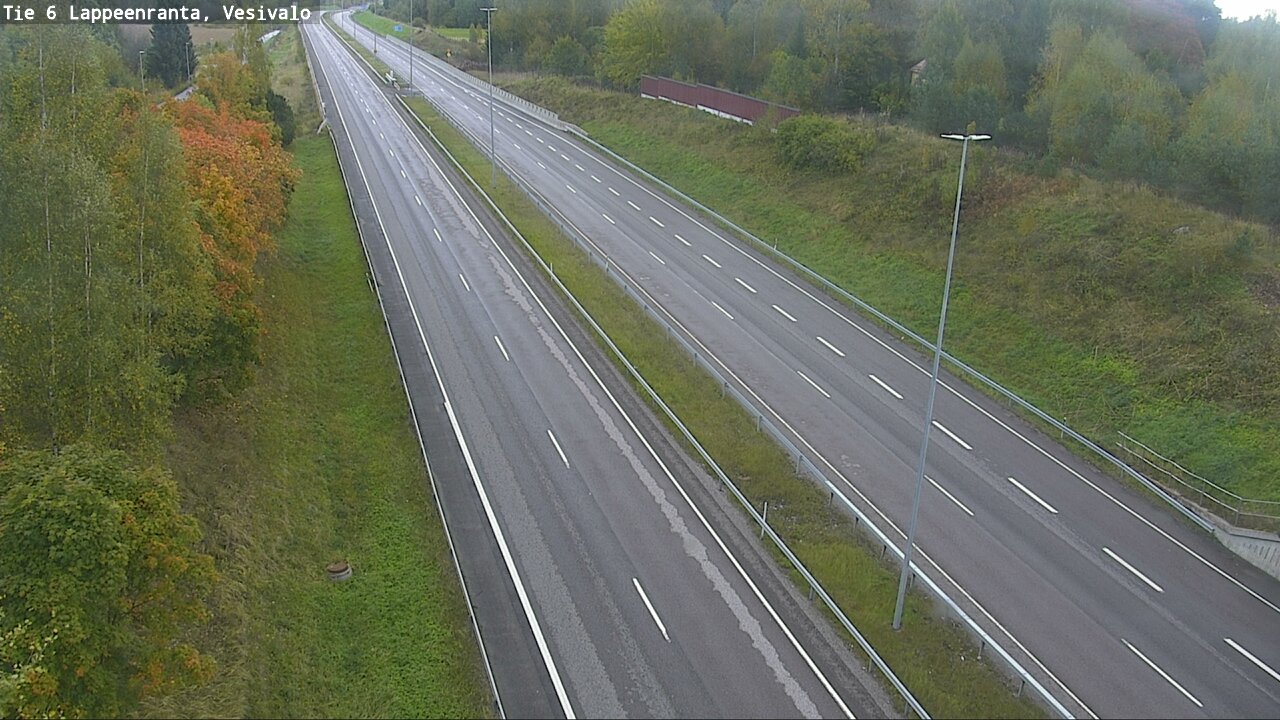 Weather Camera Image Road 6 Lappeenranta, Vesivalo, Lappeenranta, Etelä-Karjala