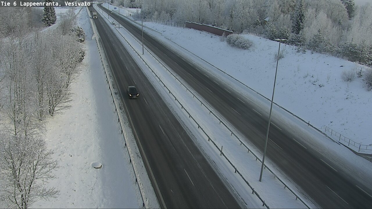 Weather Camera Image Väg 6 Villmanstrand, Vesivalo, Lappeenranta, Etelä-Karjala