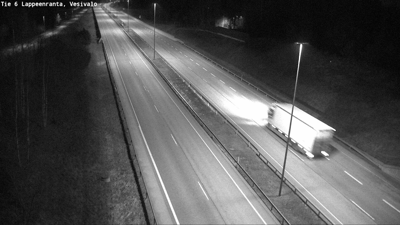 Weather Camera Image Road 6 Lappeenranta, Vesivalo, Lappeenranta, Etelä-Karjala