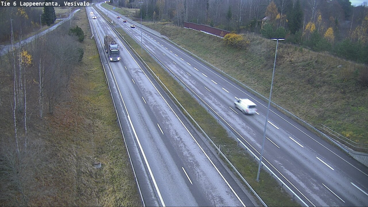 Weather Camera Image Road 6 Lappeenranta, Vesivalo, Lappeenranta, Etelä-Karjala