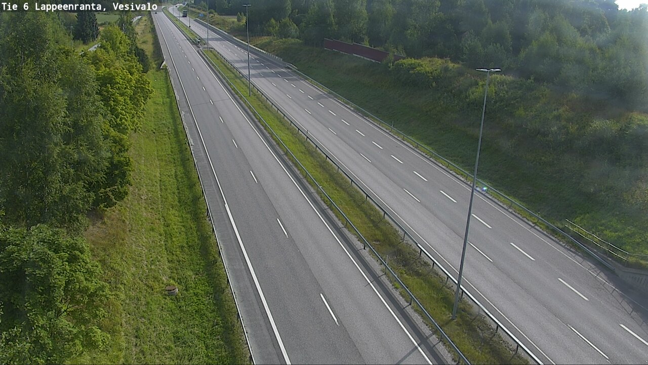 Weather Camera Image Road 6 Lappeenranta, Vesivalo, Lappeenranta, Etelä-Karjala