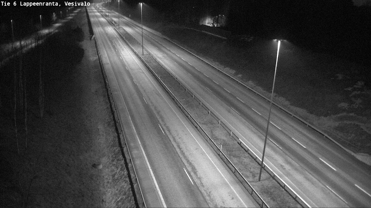 Weather Camera Image Road 6 Lappeenranta, Vesivalo, Lappeenranta, Etelä-Karjala