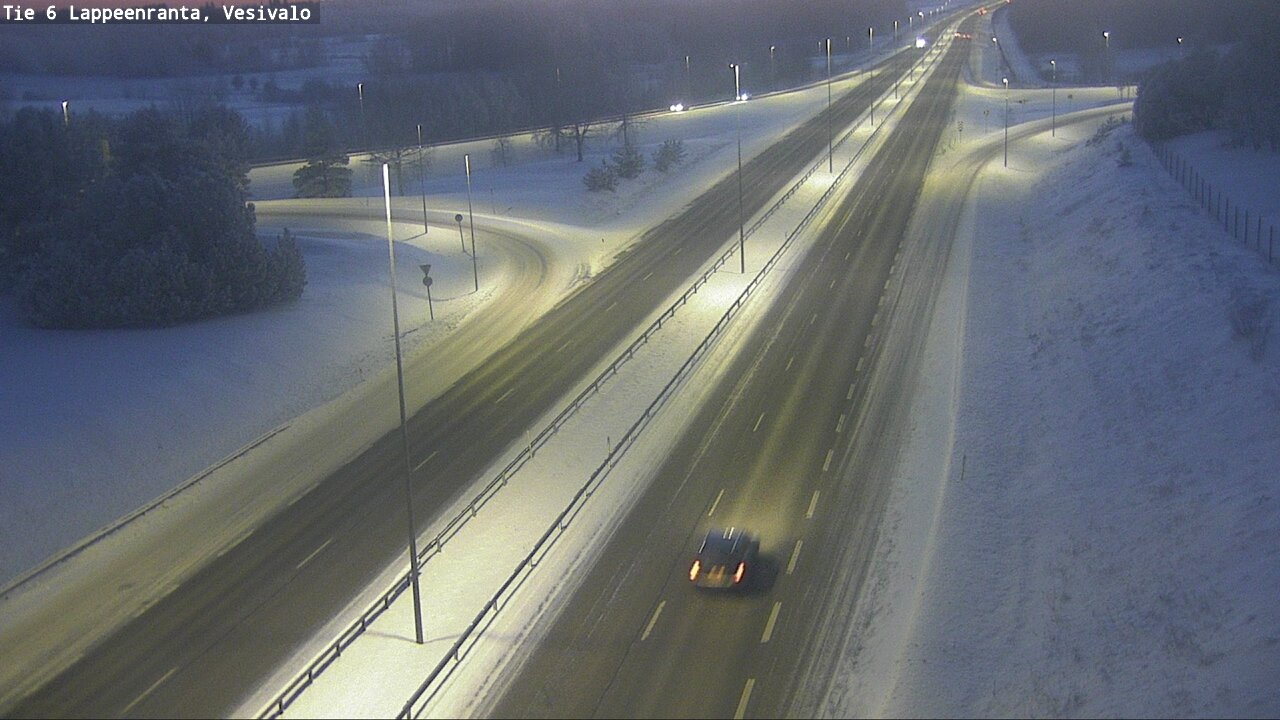 Weather Camera Image Road 6 Lappeenranta, Vesivalo, Lappeenranta, Etelä-Karjala