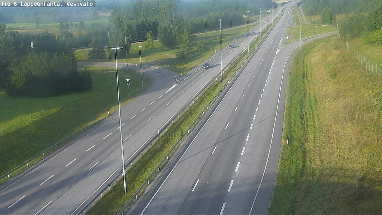 Weather Camera Image Road 6 Lappeenranta, Vesivalo, Lappeenranta, Etelä-Karjala