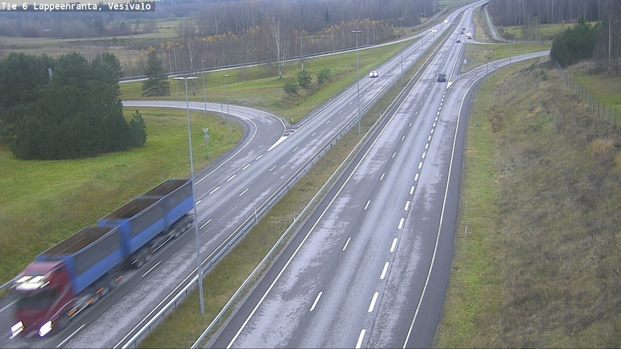 Weather Camera Image Road 6 Lappeenranta, Vesivalo, Lappeenranta, Etelä-Karjala