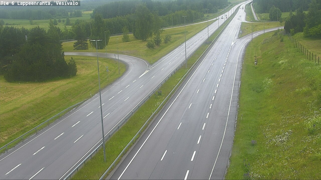 Weather Camera Image Väg 6 Villmanstrand, Vesivalo, Lappeenranta, Etelä-Karjala