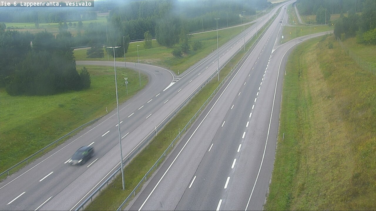 Weather Camera Image Road 6 Lappeenranta, Vesivalo, Lappeenranta, Etelä-Karjala