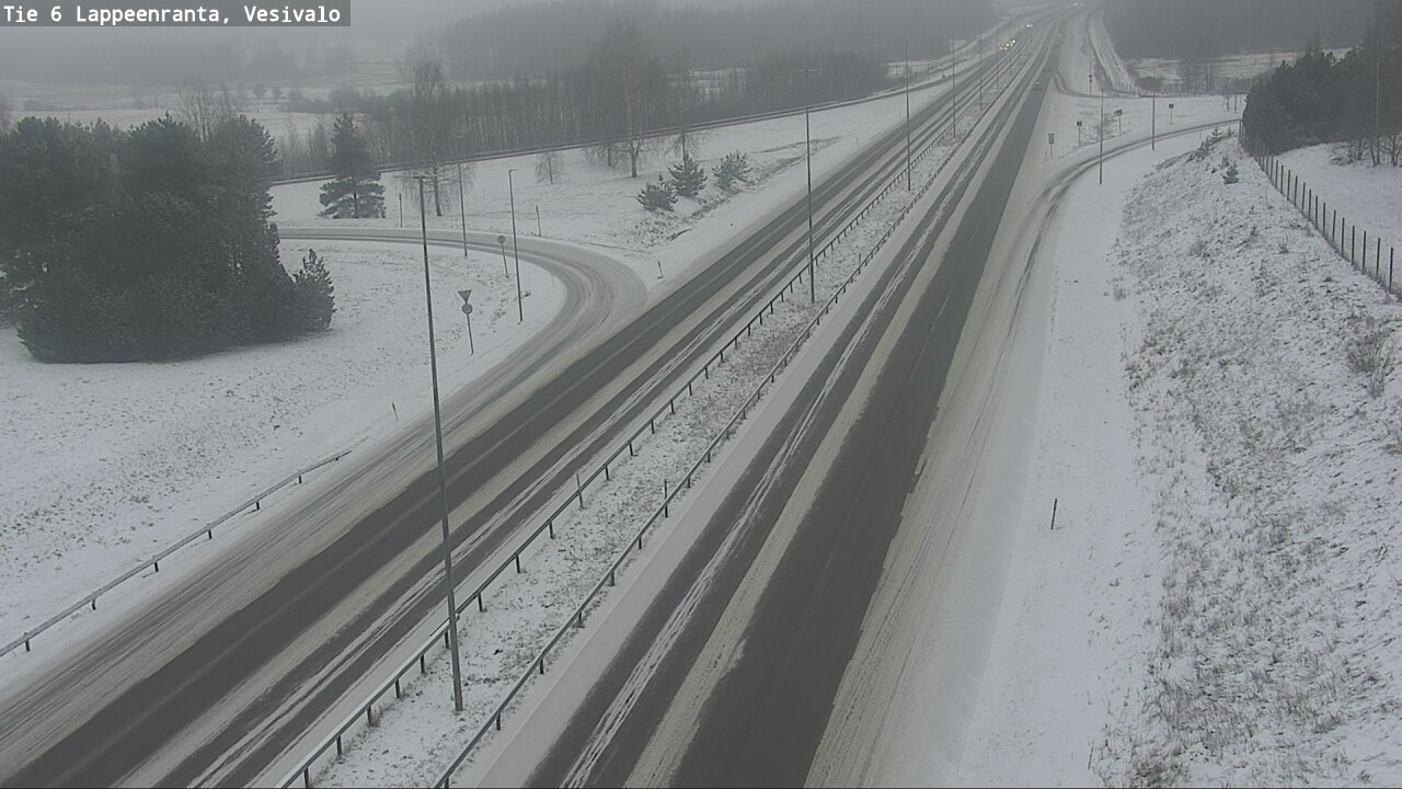 Weather Camera Image Väg 6 Villmanstrand, Vesivalo, Lappeenranta, Etelä-Karjala