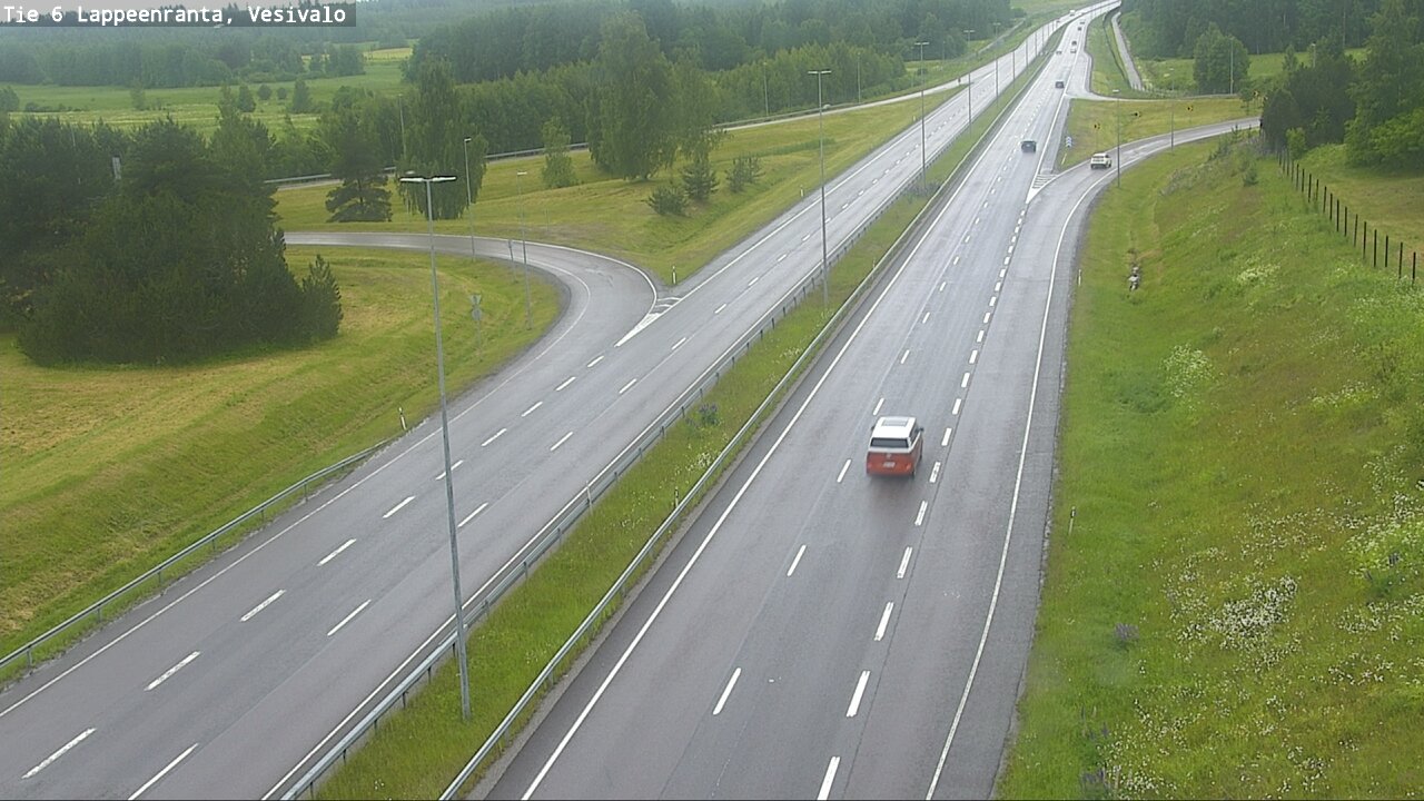 Weather Camera Image Väg 6 Villmanstrand, Vesivalo, Lappeenranta, Etelä-Karjala