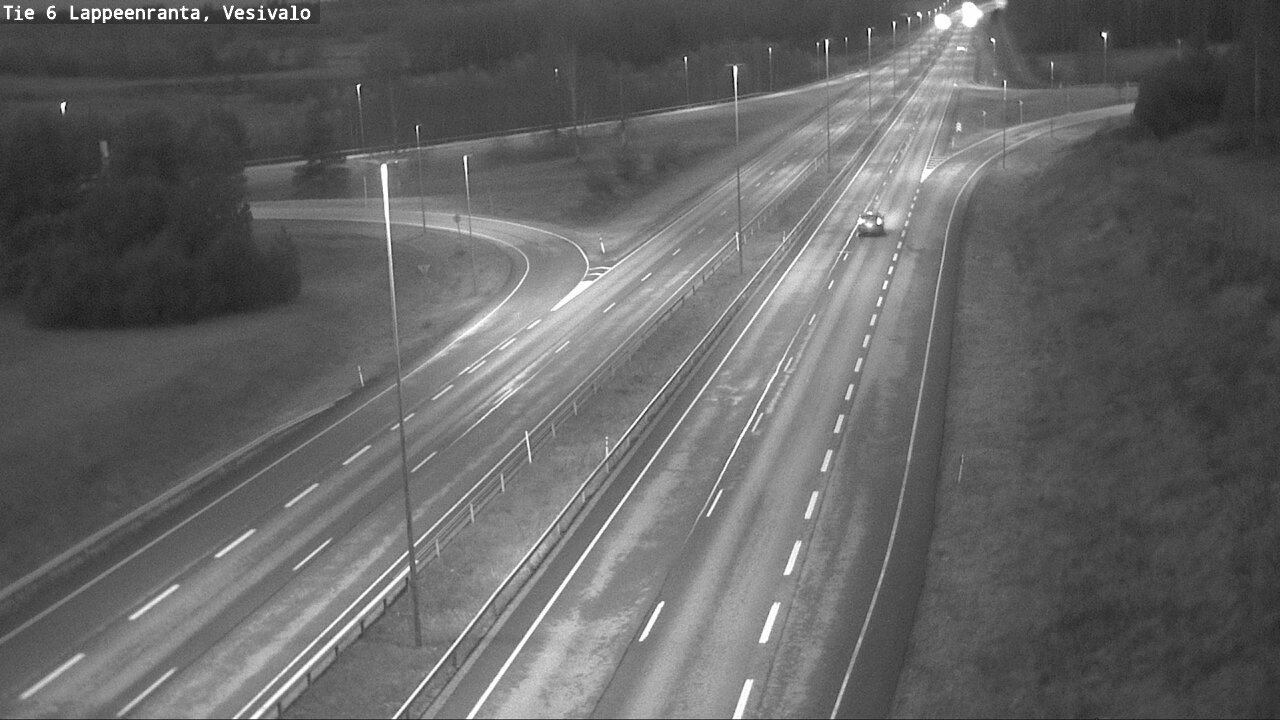 Weather Camera Image Road 6 Lappeenranta, Vesivalo, Lappeenranta, Etelä-Karjala