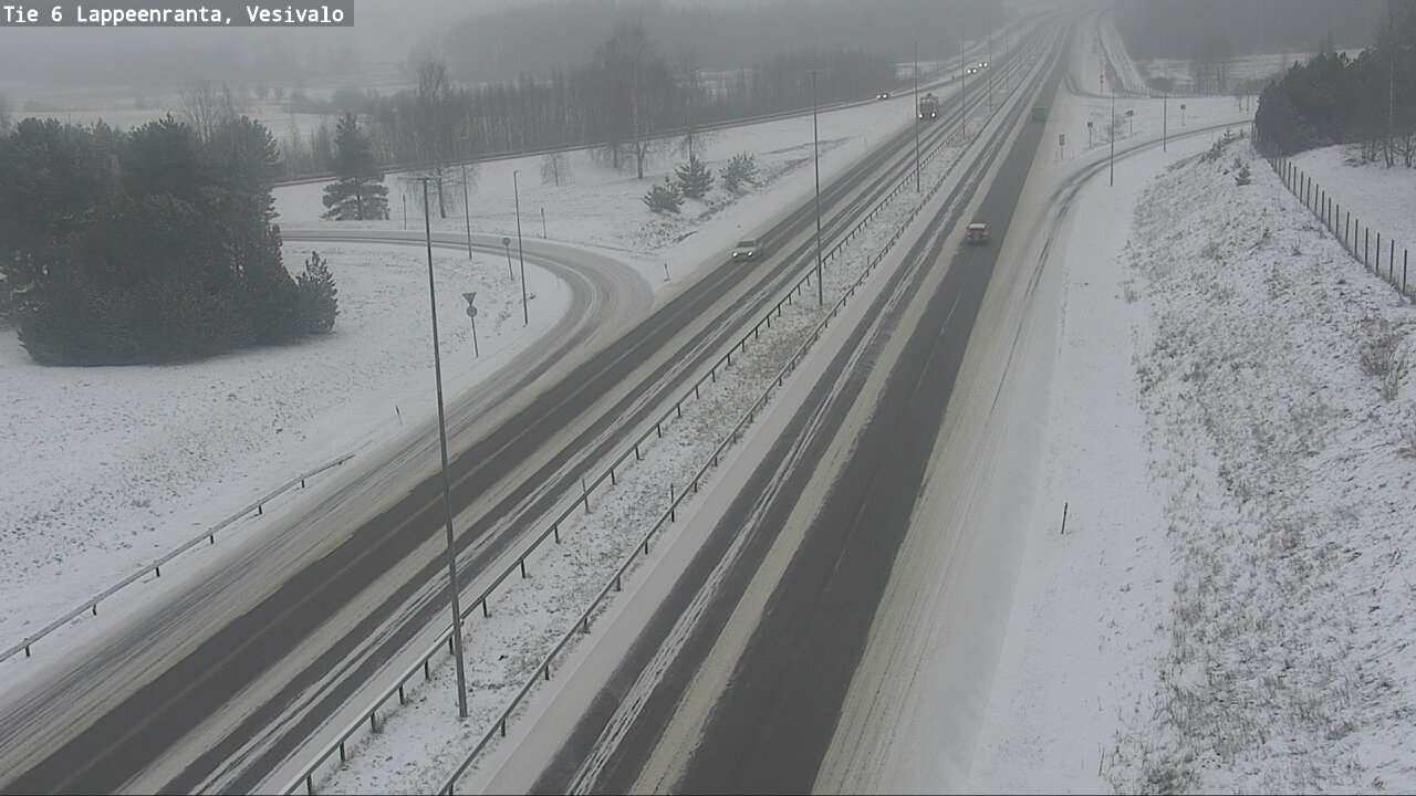 Weather Camera Image Väg 6 Villmanstrand, Vesivalo, Lappeenranta, Etelä-Karjala