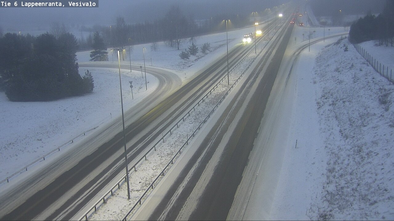 Weather Camera Image Väg 6 Villmanstrand, Vesivalo, Lappeenranta, Etelä-Karjala