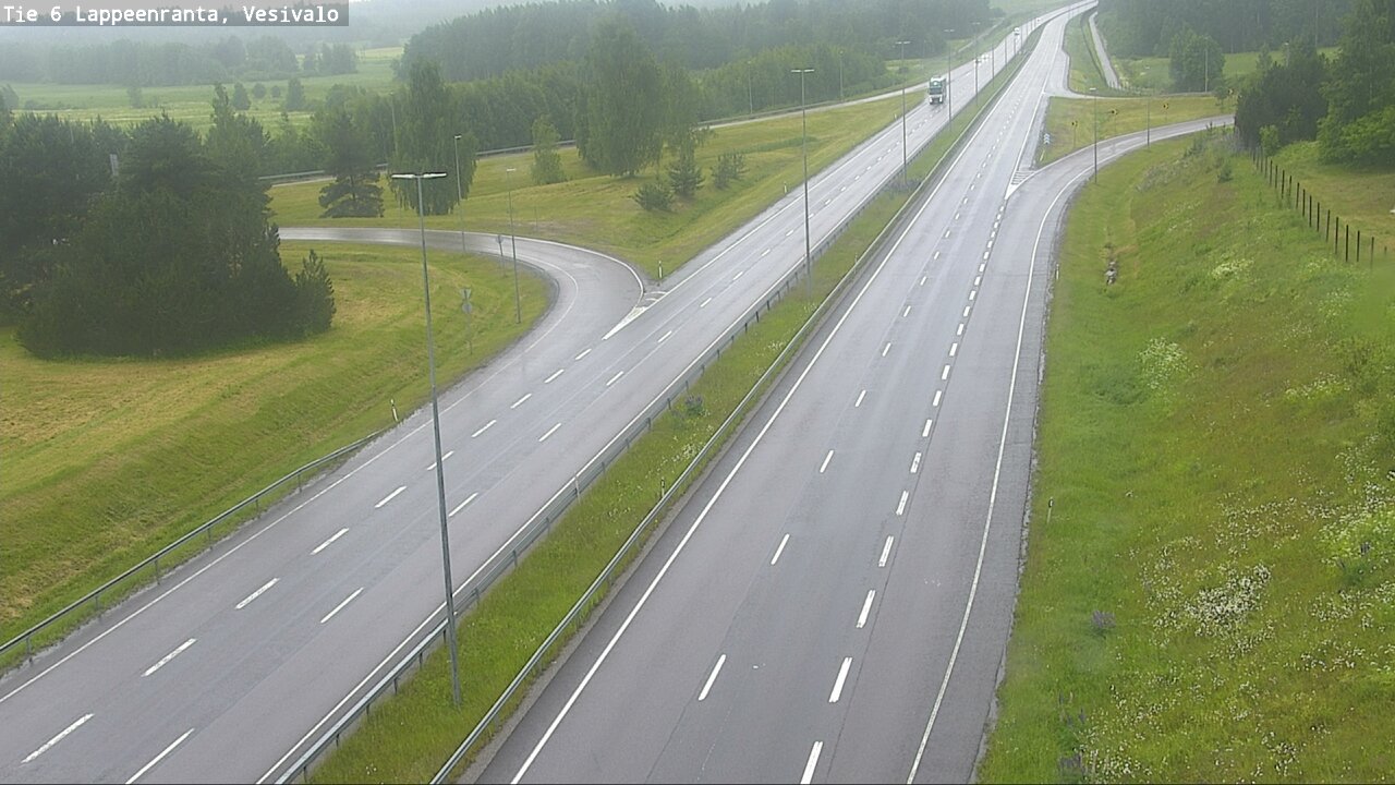 Weather Camera Image Väg 6 Villmanstrand, Vesivalo, Lappeenranta, Etelä-Karjala