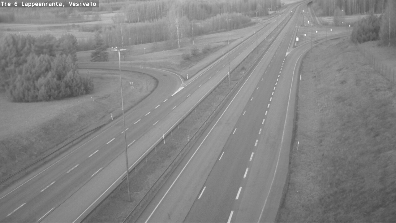 Weather Camera Image Road 6 Lappeenranta, Vesivalo, Lappeenranta, Etelä-Karjala