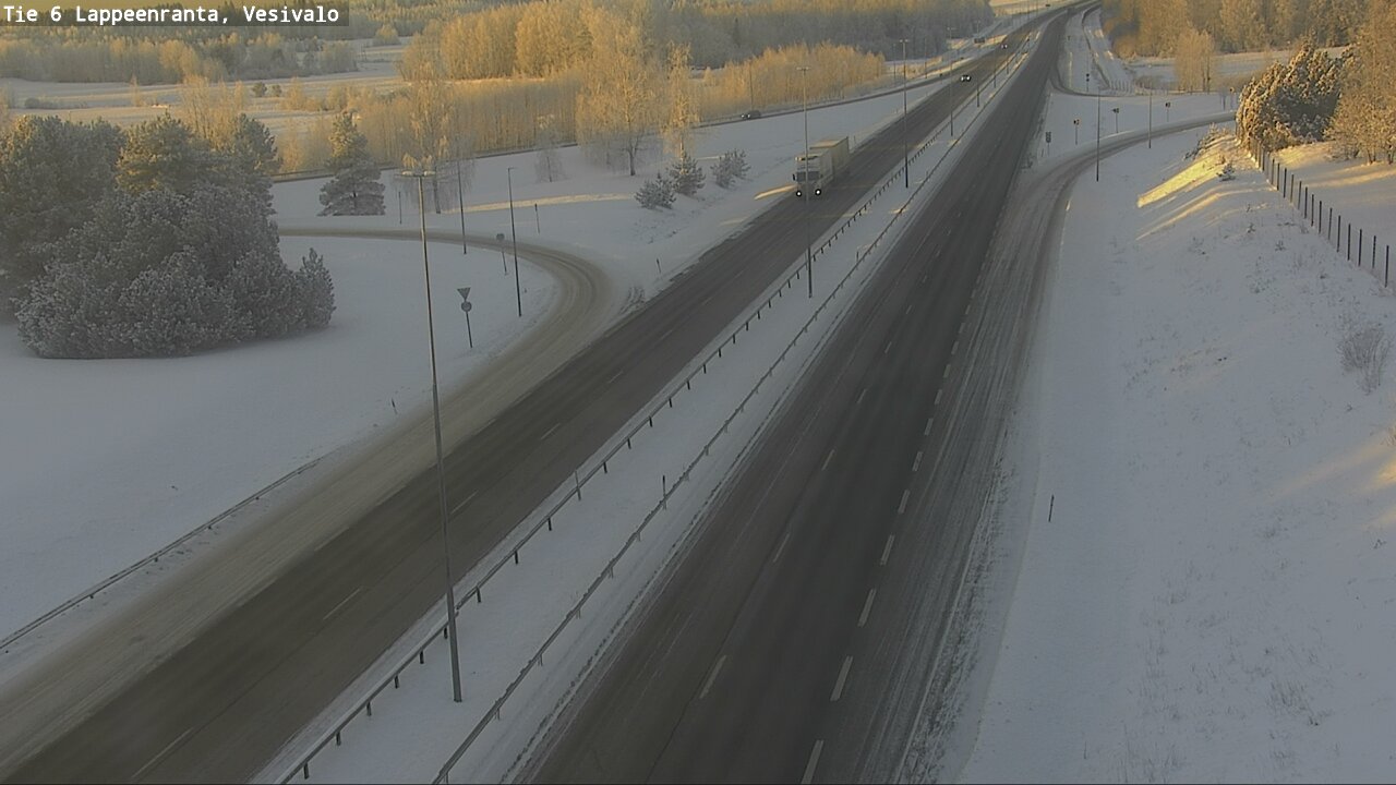 Weather Camera Image Road 6 Lappeenranta, Vesivalo, Lappeenranta, Etelä-Karjala