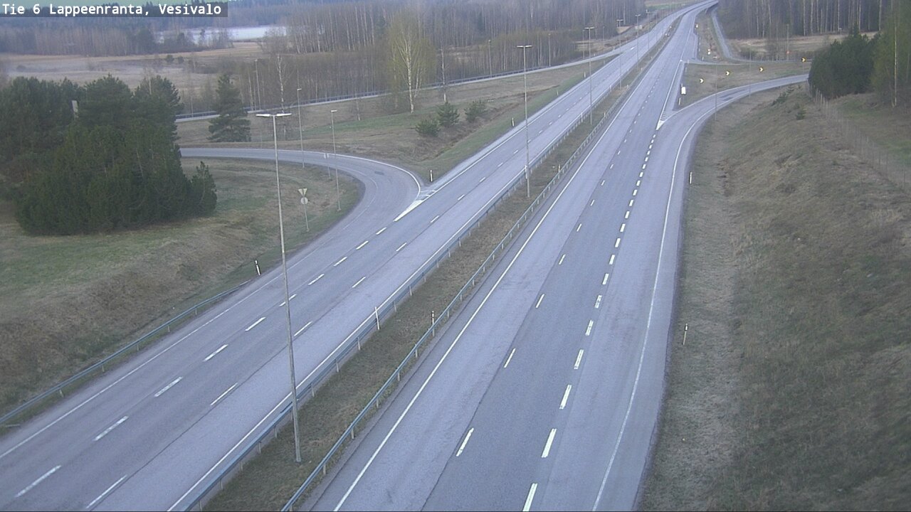 Weather Camera Image Road 6 Lappeenranta, Vesivalo, Lappeenranta, Etelä-Karjala