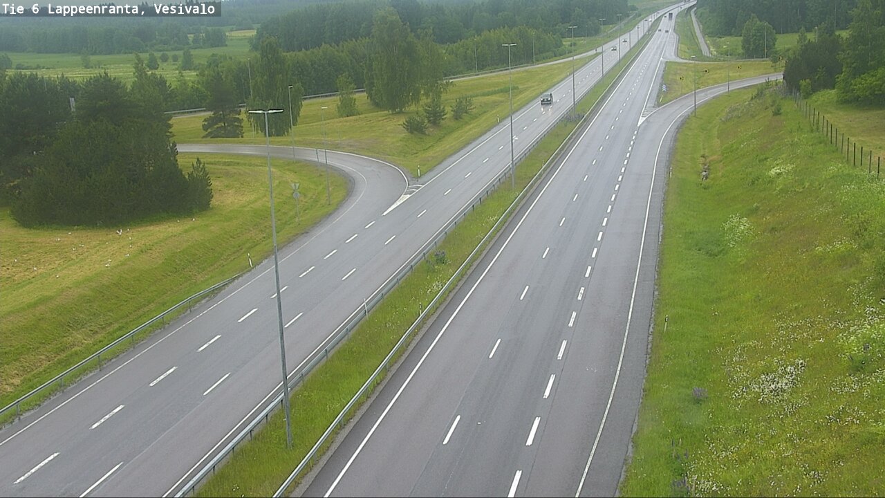 Weather Camera Image Väg 6 Villmanstrand, Vesivalo, Lappeenranta, Etelä-Karjala