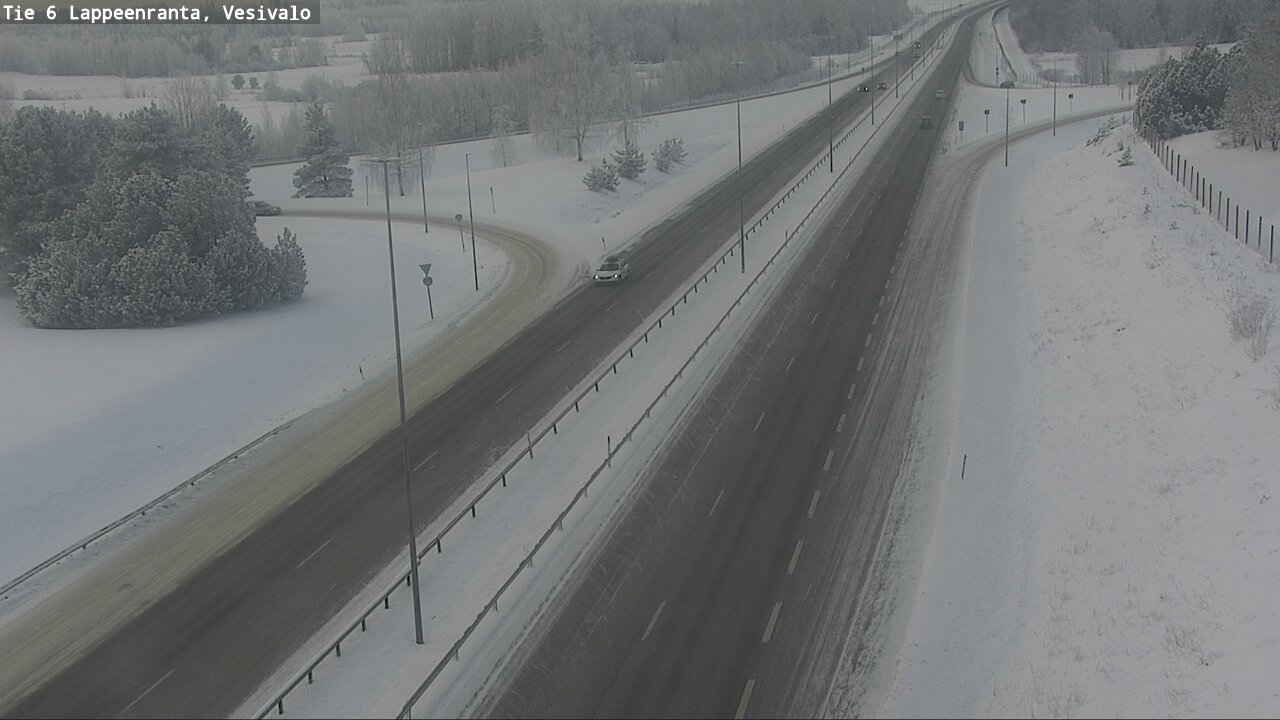 Weather Camera Image Road 6 Lappeenranta, Vesivalo, Lappeenranta, Etelä-Karjala