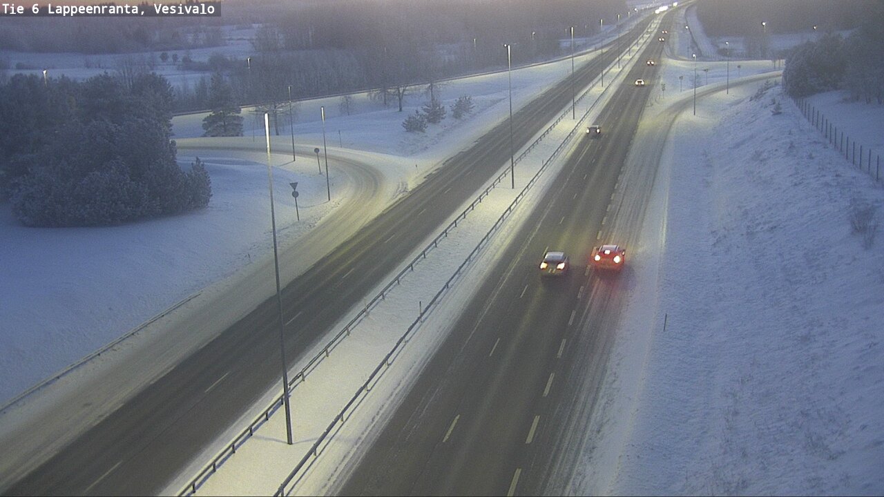 Weather Camera Image Road 6 Lappeenranta, Vesivalo, Lappeenranta, Etelä-Karjala