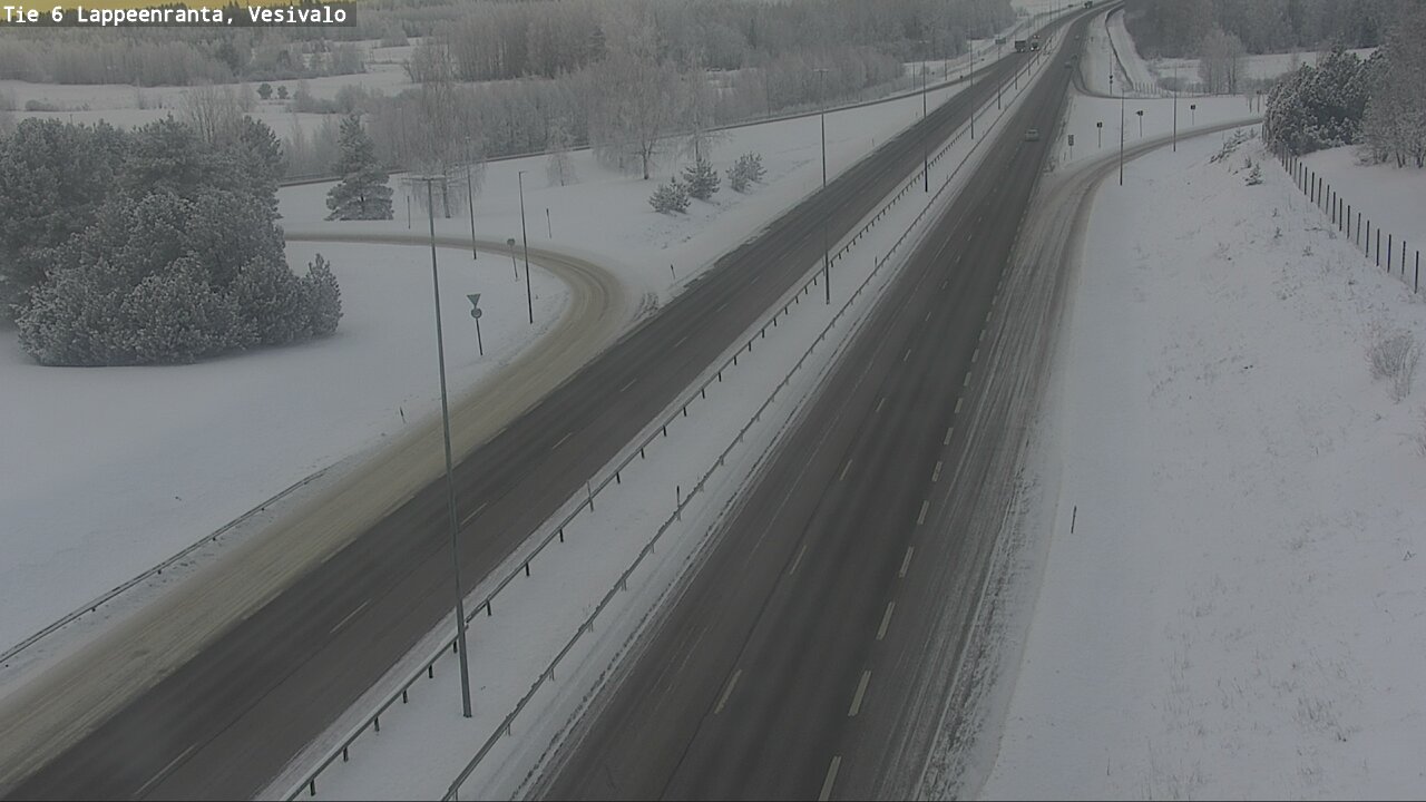 Weather Camera Image Road 6 Lappeenranta, Vesivalo, Lappeenranta, Etelä-Karjala