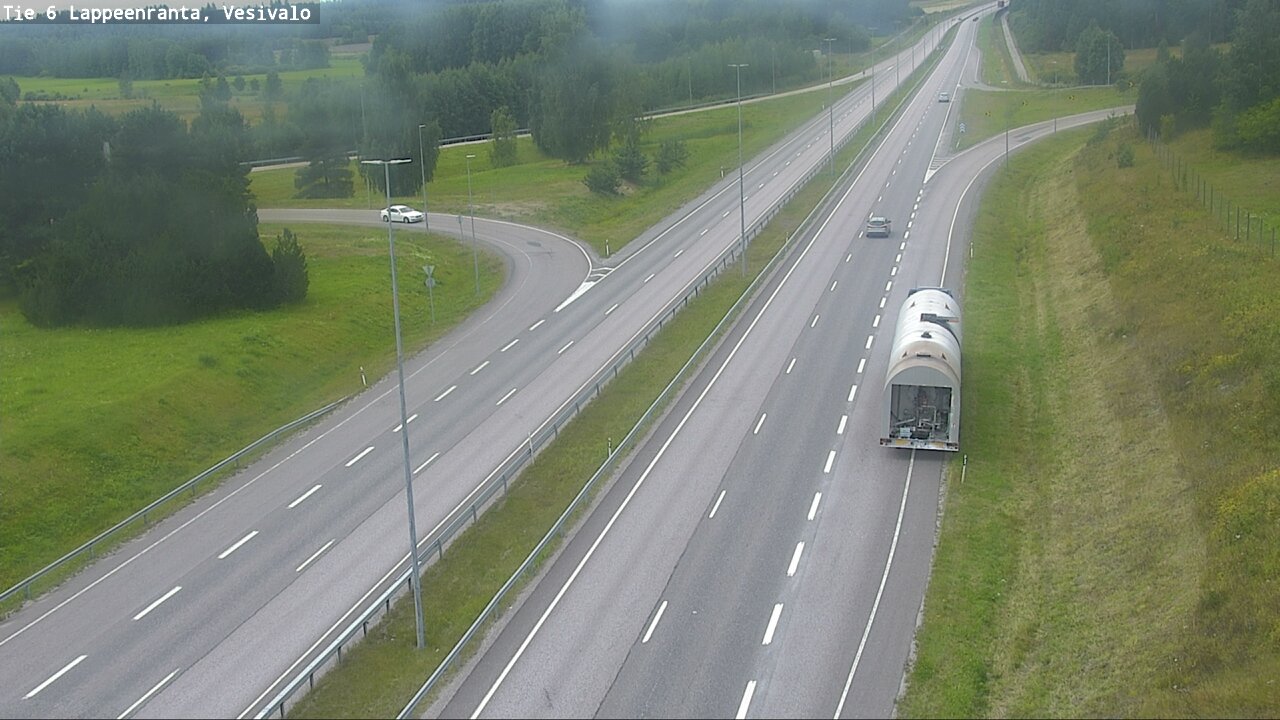 Weather Camera Image Road 6 Lappeenranta, Vesivalo, Lappeenranta, Etelä-Karjala