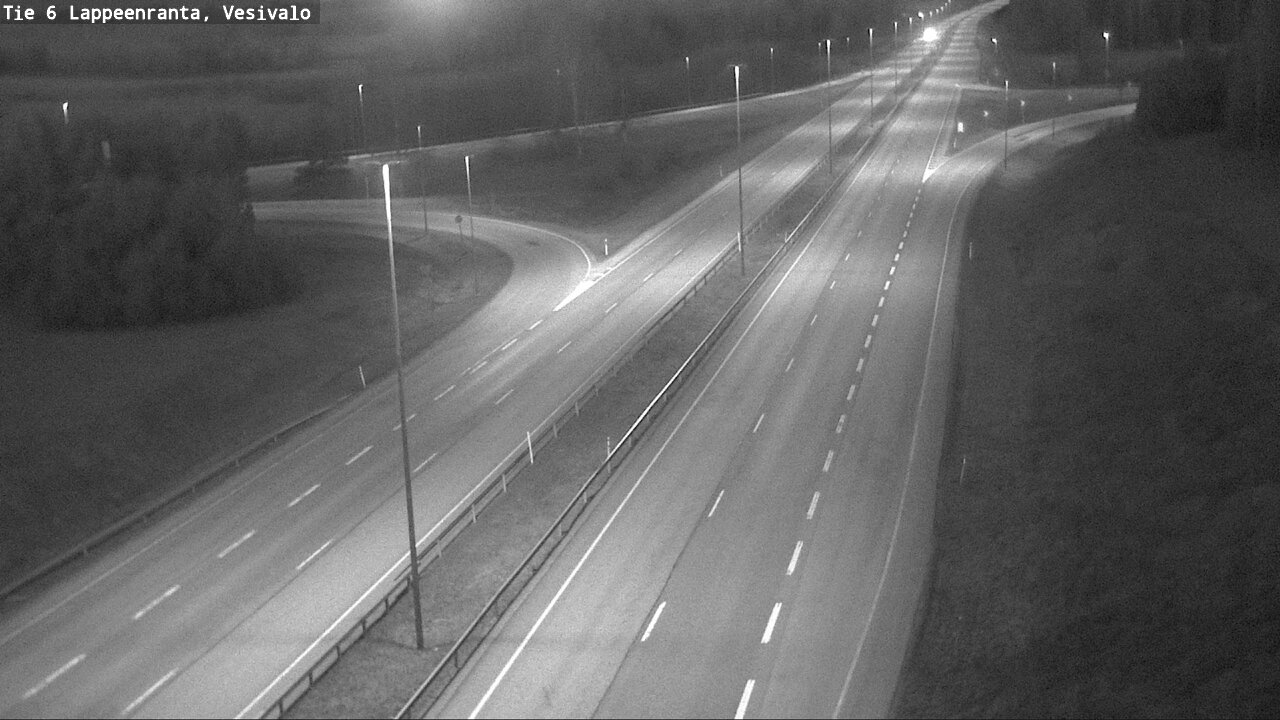 Weather Camera Image Road 6 Lappeenranta, Vesivalo, Lappeenranta, Etelä-Karjala