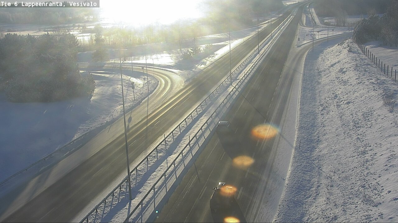 Weather Camera Image Road 6 Lappeenranta, Vesivalo, Lappeenranta, Etelä-Karjala