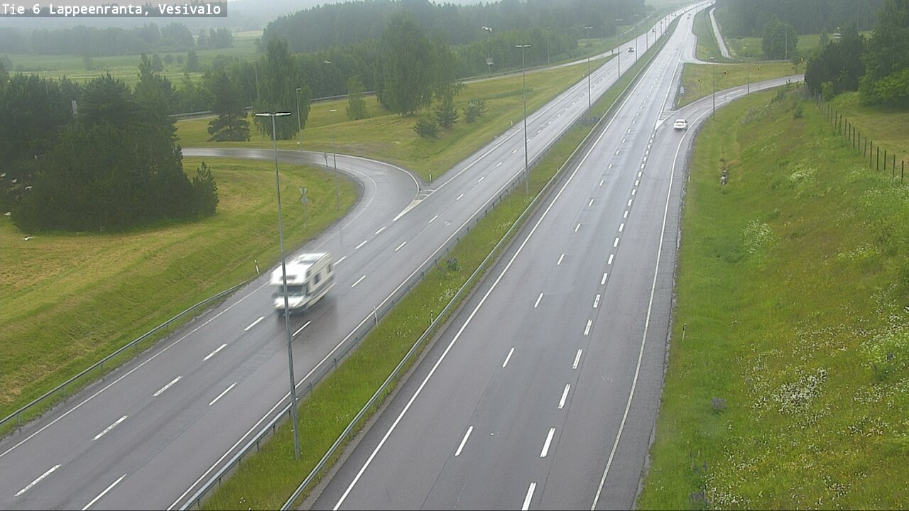 Weather Camera Image Väg 6 Villmanstrand, Vesivalo, Lappeenranta, Etelä-Karjala