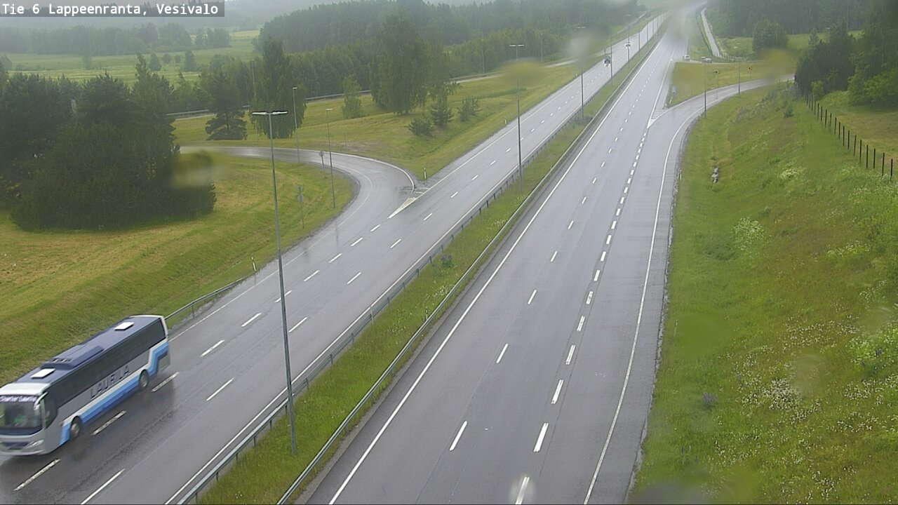 Weather Camera Image Väg 6 Villmanstrand, Vesivalo, Lappeenranta, Etelä-Karjala