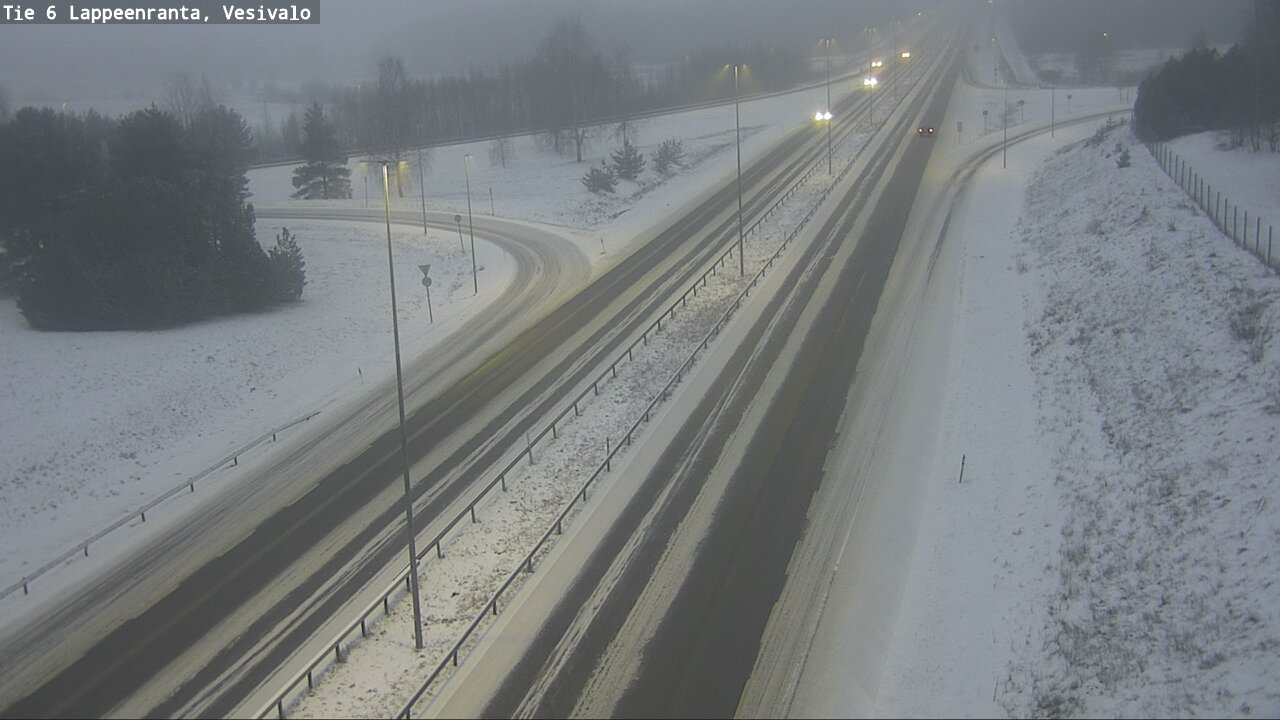 Weather Camera Image Väg 6 Villmanstrand, Vesivalo, Lappeenranta, Etelä-Karjala