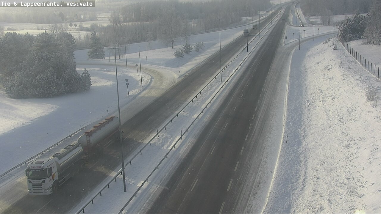 Weather Camera Image Road 6 Lappeenranta, Vesivalo, Lappeenranta, Etelä-Karjala