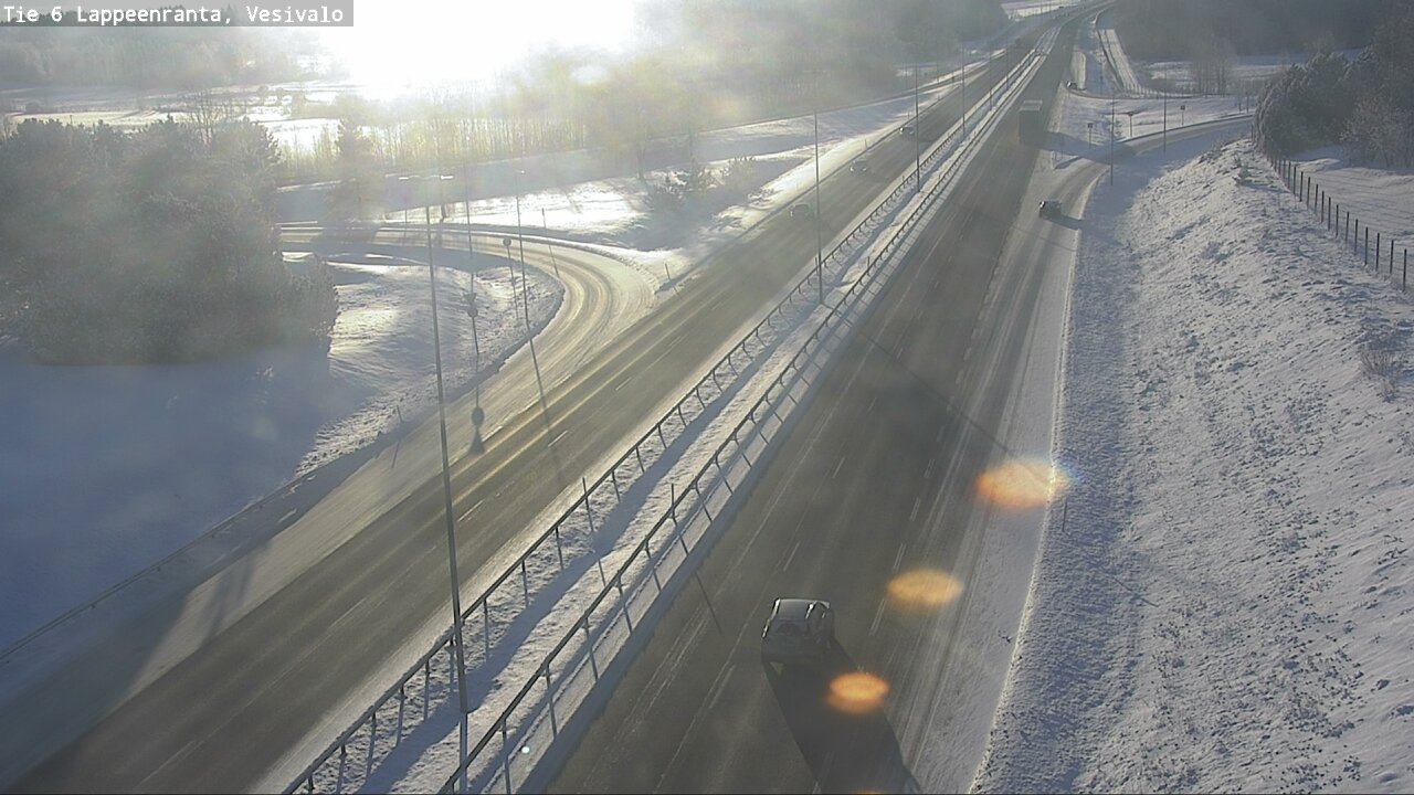 Weather Camera Image Road 6 Lappeenranta, Vesivalo, Lappeenranta, Etelä-Karjala